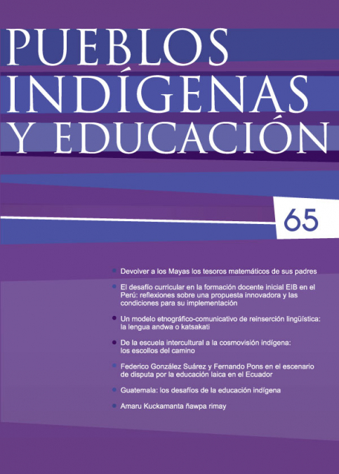 PUEBLOS INDIGENAS Y EDUCACION N. 65