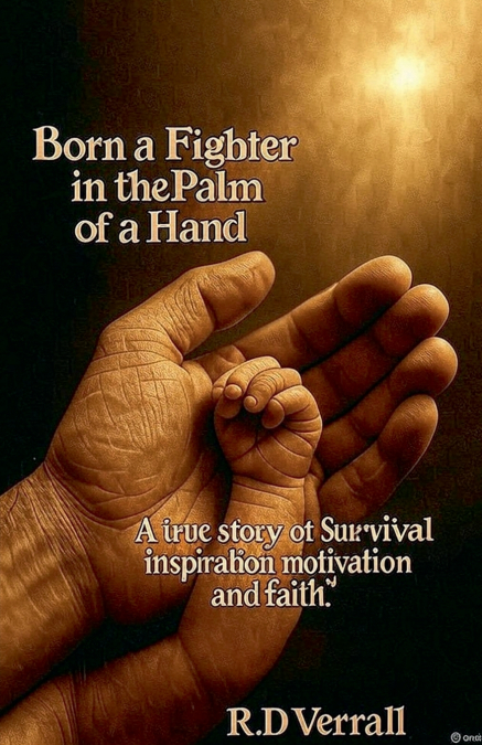 BORN A FIGHTER IN THE PALM OF A HAND