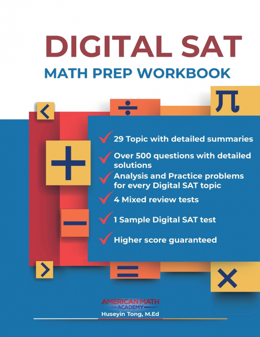 DIGITAL SAT MATH PREP WORKBOOK 'ACE THE TEST WITH CONFIDENCE