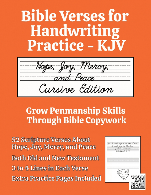 BIBLE VERSES FOR HANDWRITING PRACTICE - KJV