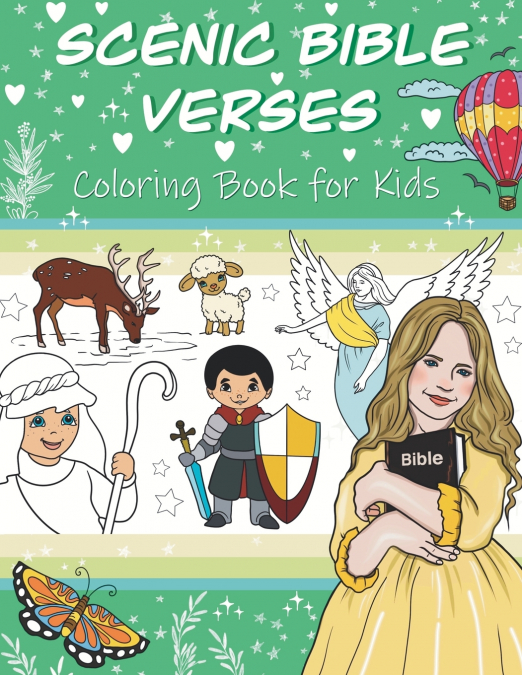 SCENIC BIBLE VERSES COLORING BOOK FOR KIDS
