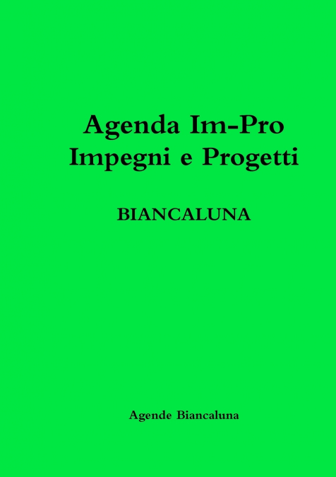 Agenda Im-Pro BIANCALUNA