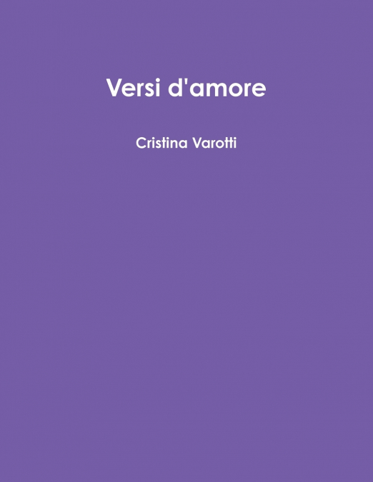 Versi d’amore