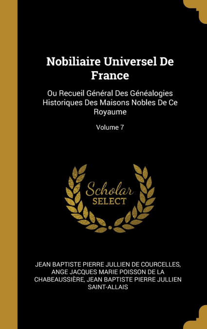 Nobiliaire Universel De France
