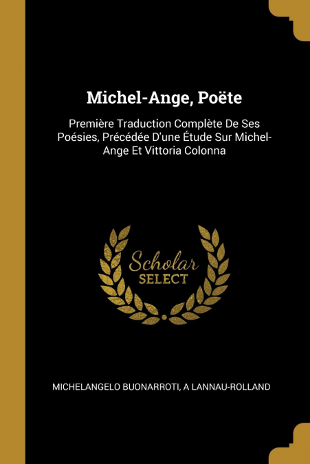 Michel-Ange, Poëte