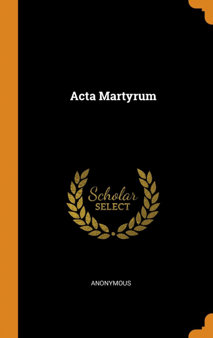 Acta Martyrum