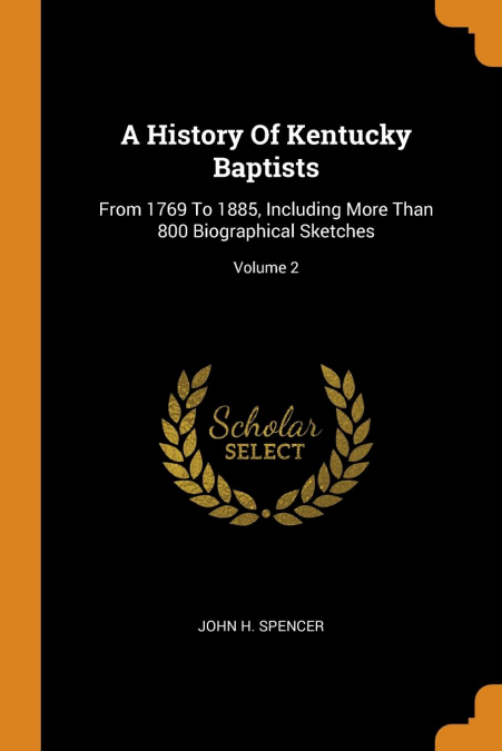 A History Of Kentucky Baptists