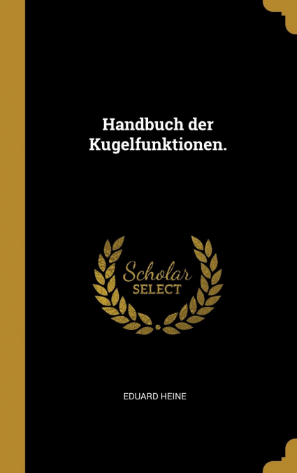 Handbuch der Kugelfunktionen.
