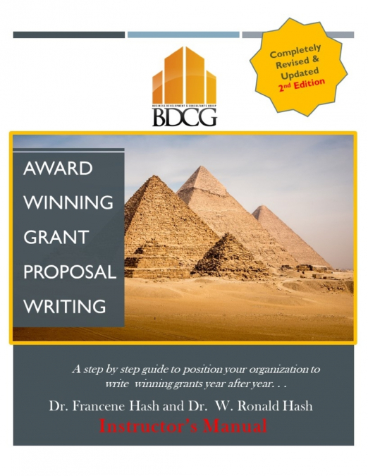 Instructor’s Award Winning Proposal Grant Writing Manual