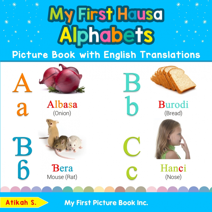 My First Hausa Alphabets Picture Book with English Translations