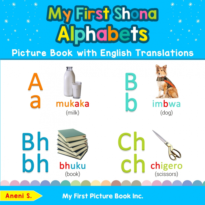 My First Shona Alphabets Picture Book with English Translations