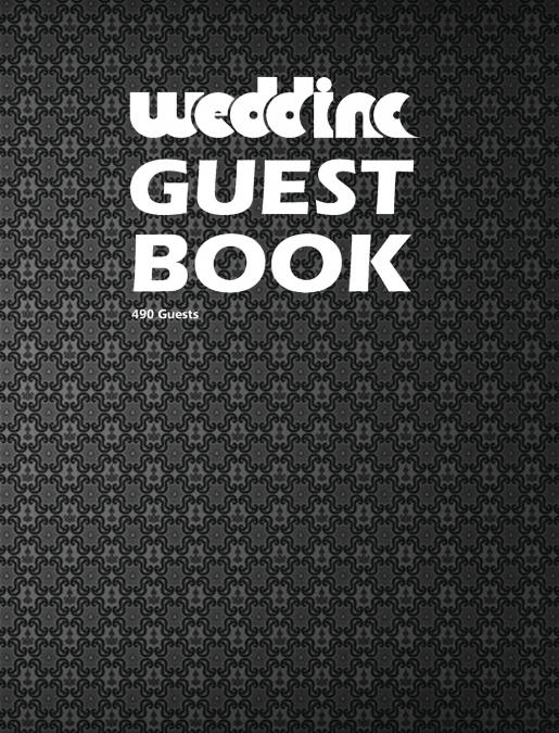 Wedding Guest Book III, Blank Write-in Notebook. (Gray)