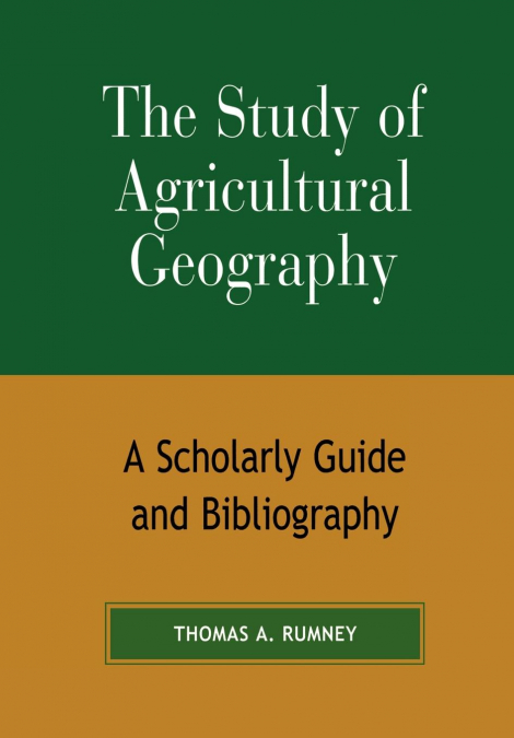 Study of Agricultural Geography