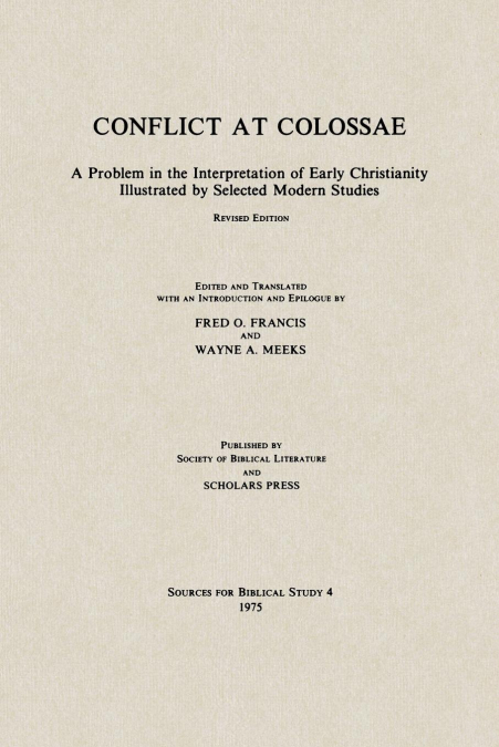 Conflict at Colossae