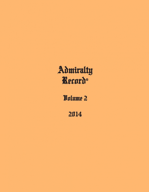 Admiralty Record® Volume 2 (2014)