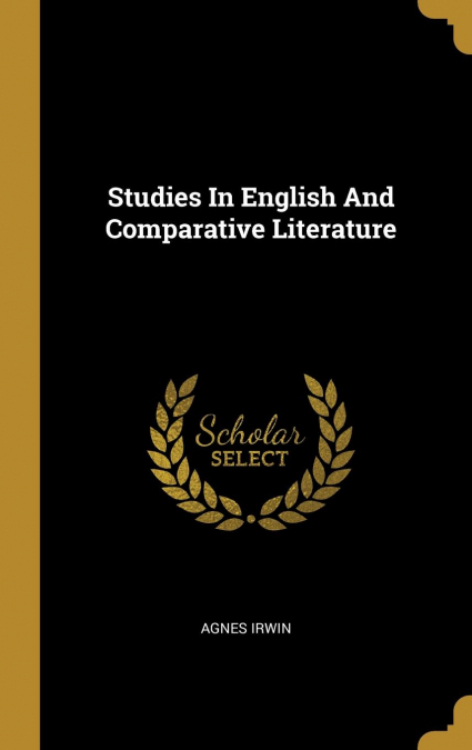 Studies In English And Comparative Literature