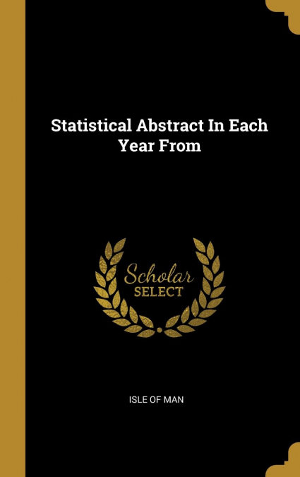 Statistical Abstract In Each Year From