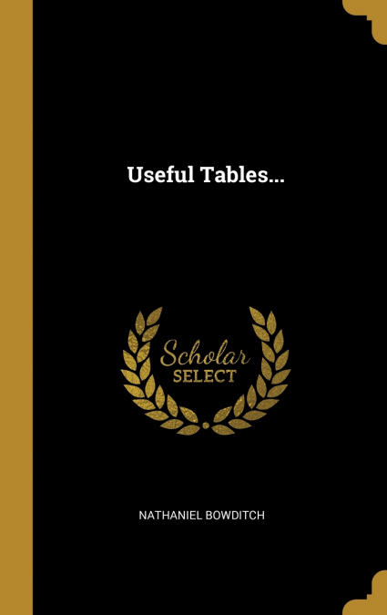 Useful Tables...