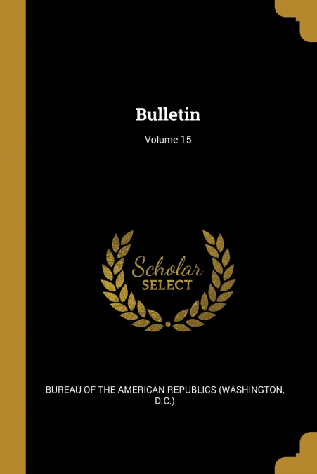 Bulletin; Volume 15