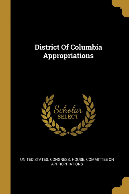 District Of Columbia Appropriations