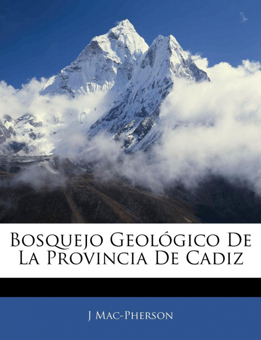Bosquejo Geológico De La Provincia De Cadiz