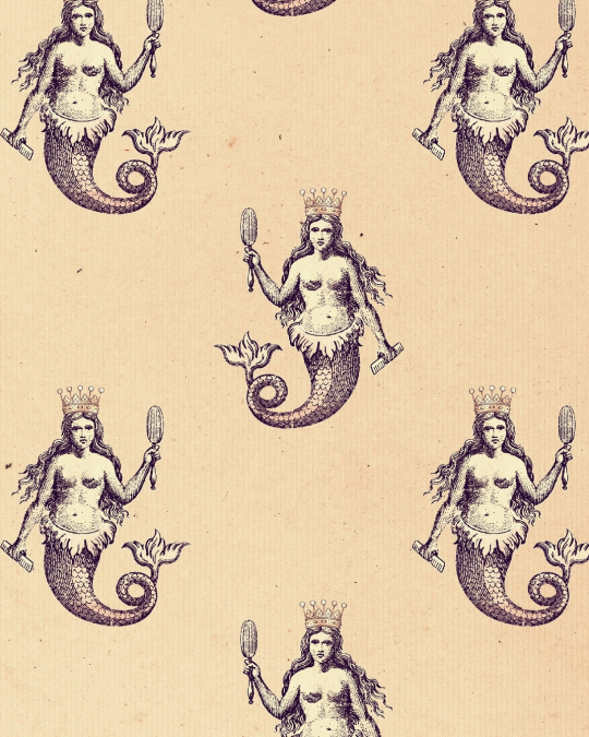 Mermaid Nostalgia Composition Notebook - Large Ruled Notebook - 8x10 Lined Notebook (Softcover Journal / Notebook / Diary)