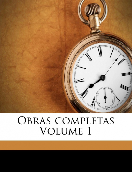 Obras completas Volume 1