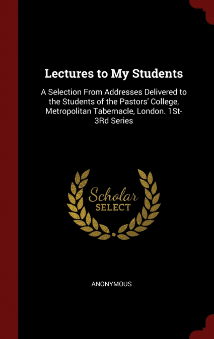 Lectures to My Students