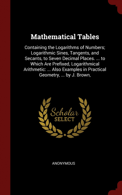 Mathematical Tables