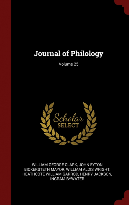 Journal of Philology; Volume 25