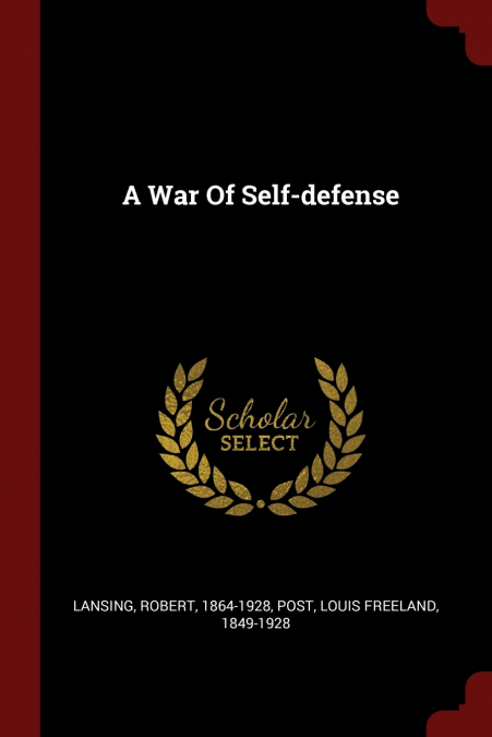 A War Of Self-defense