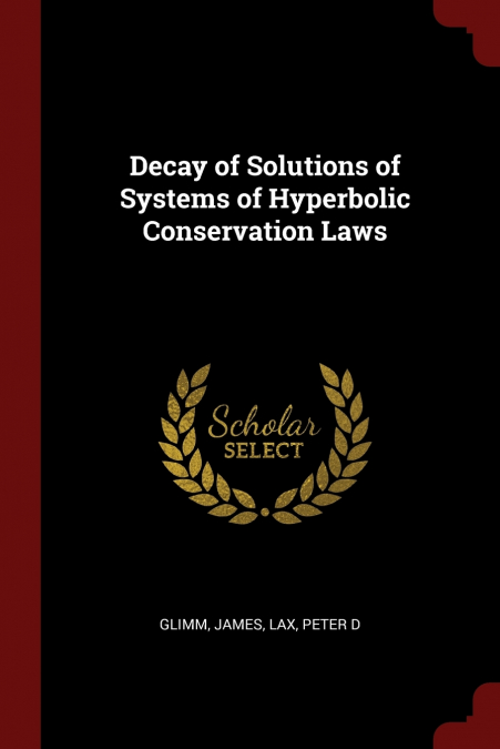 Decay of Solutions of Systems of Hyperbolic Conservation Laws