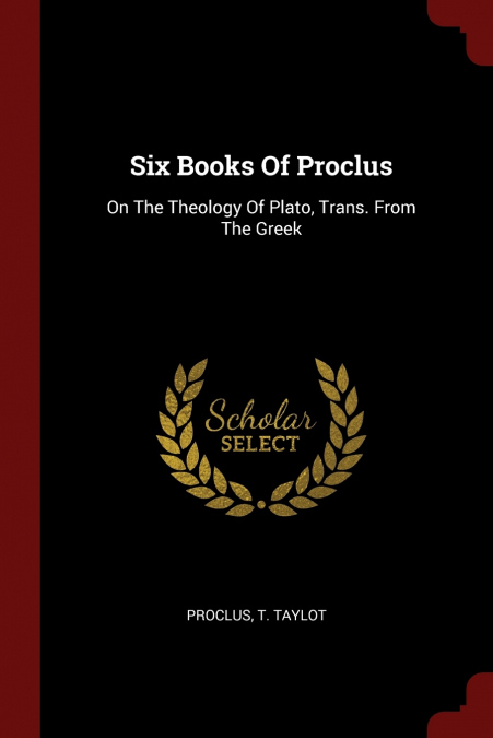 Six Books Of Proclus