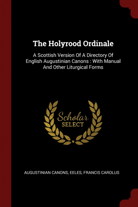 The Holyrood Ordinale
