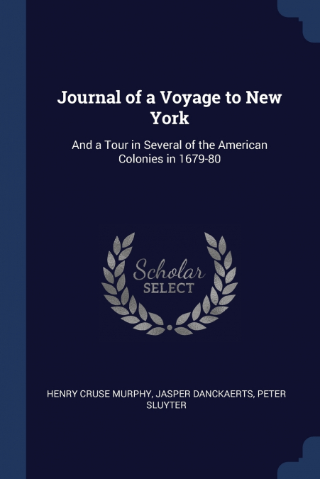 Journal of a Voyage to New York