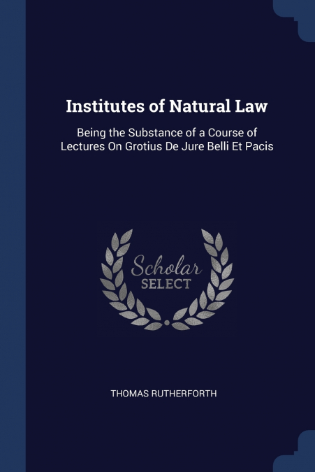 Institutes of Natural Law