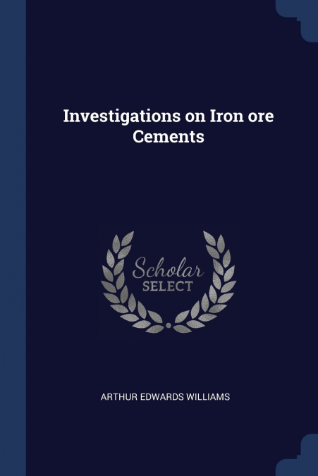 Investigations on Iron ore Cements