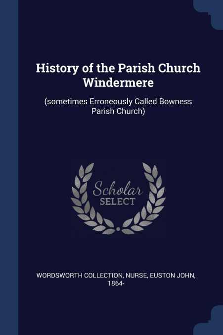 History of the Parish Church Windermere
