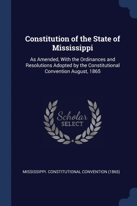 Constitution of the State of Mississippi
