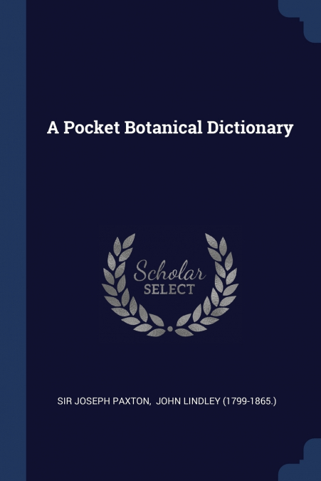 A Pocket Botanical Dictionary