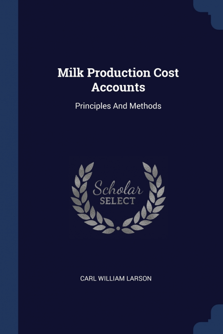 Milk Production Cost Accounts