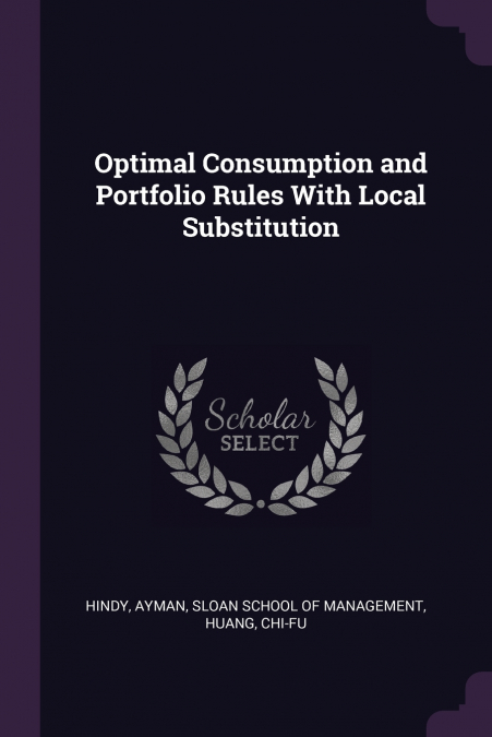 Optimal Consumption and Portfolio Rules With Local Substitution