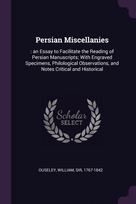 Persian Miscellanies