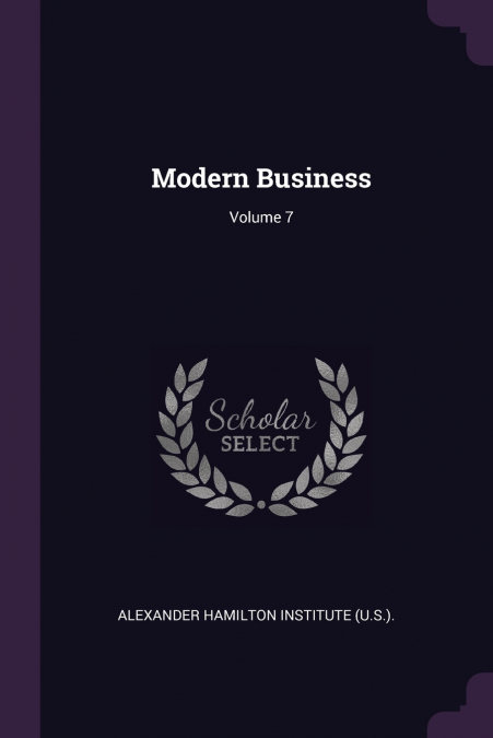 Modern Business; Volume 7