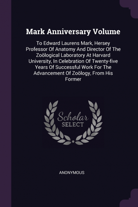 Mark Anniversary Volume