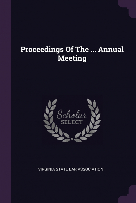 Proceedings Of The ... Annual Meeting