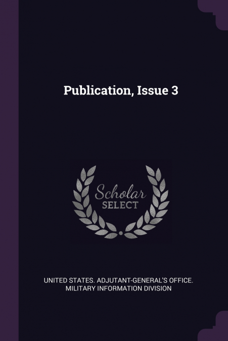 Publication, Issue 3
