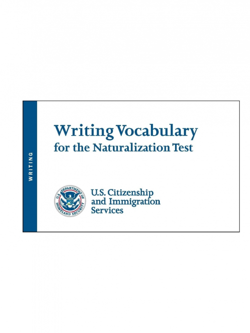 Writing Vocabulary for the Naturalization Test