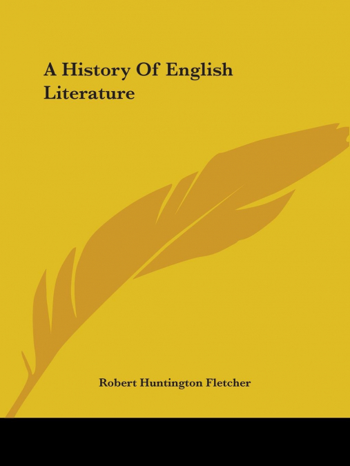 A History Of English Literature