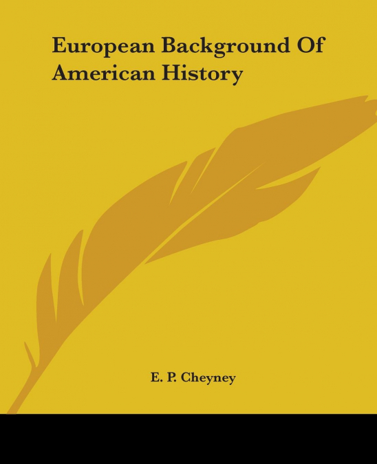 European Background Of American History